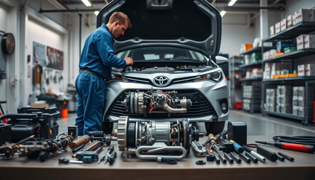 Toyota throttle body replacement process