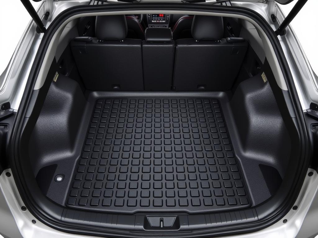 WeatherTech Toyota Corolla cargo liner showing perfect fit and raised edges
