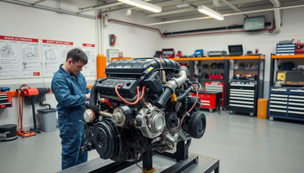 automotive safety procedures for engine work