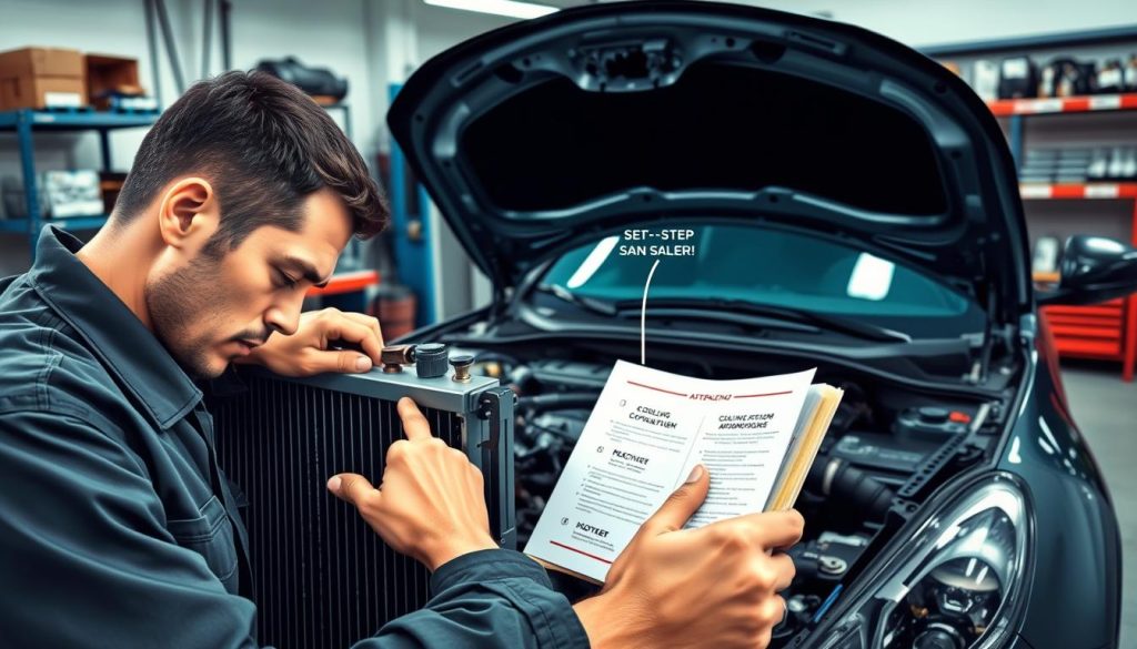 cooling system diagnosis process