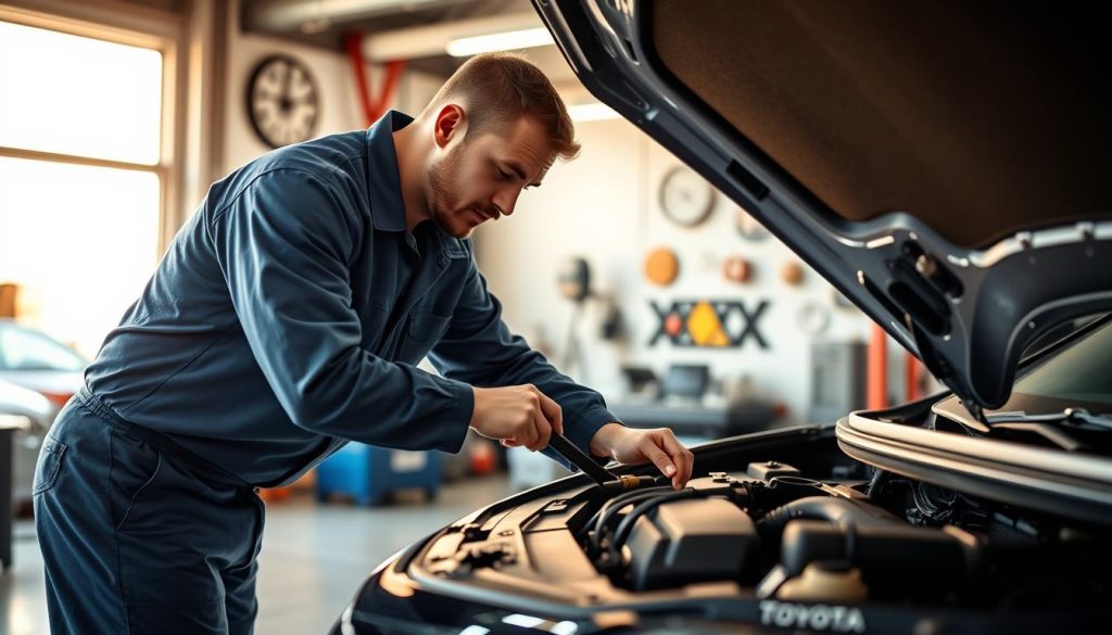 professional Toyota service technician