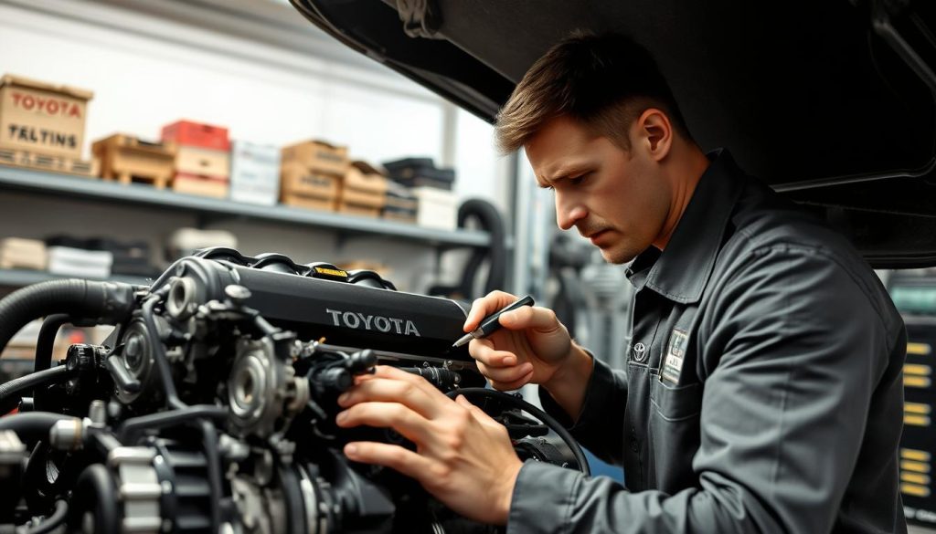professional automotive repair Toyota engine