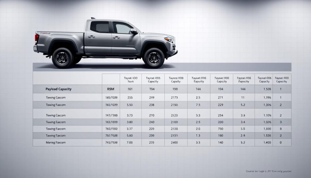 tacoma payload capacity comparison chart