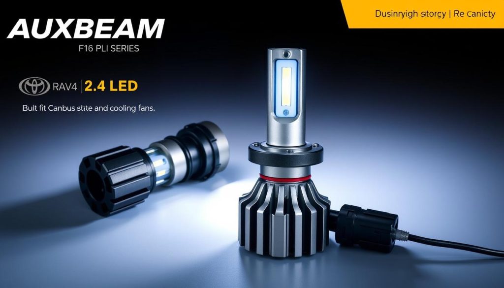 AUXBEAM F-16 Plus Series LED headlight bulbs for Toyota RAV4 - best Toyota RAV4 LED headlights 2025 review