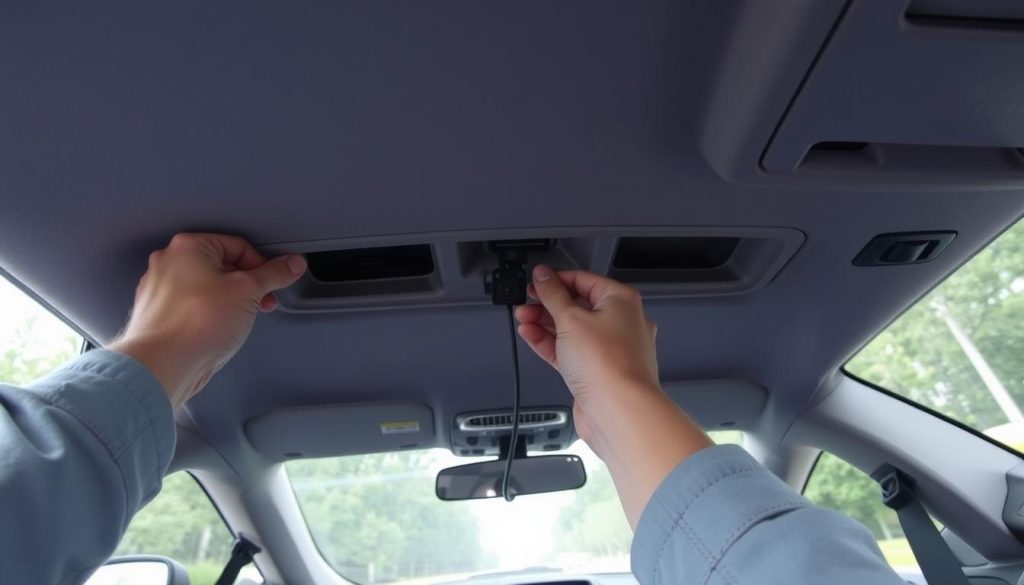 Author installing a dash cam in a Toyota Prius - Author-Owned