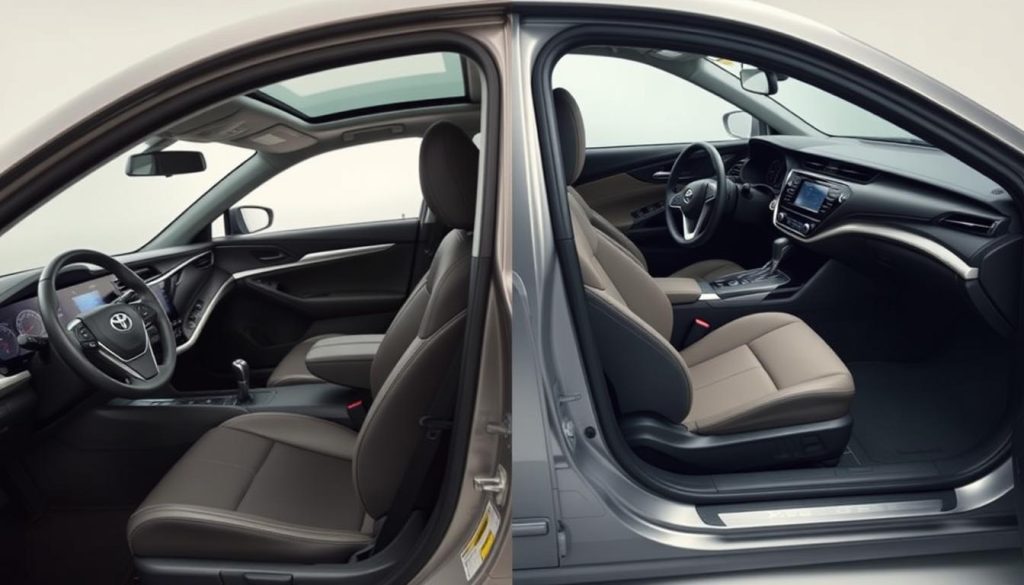 Camry vs Altima Interior Comparison