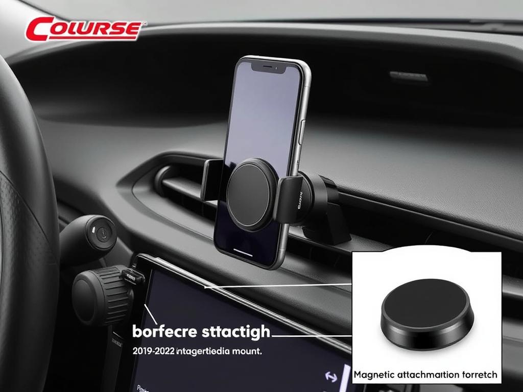 Course Motorsports Direct Fit Phone Mount for 2019-2022 Toyota Prius - Toyota Prius phone mount for newer models