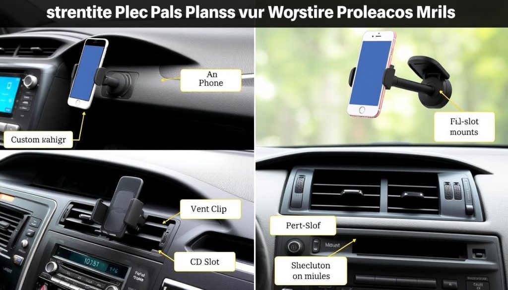 Different types of Toyota Prius phone mounts compared side by side - Toyota Prius phone mount buying guide
