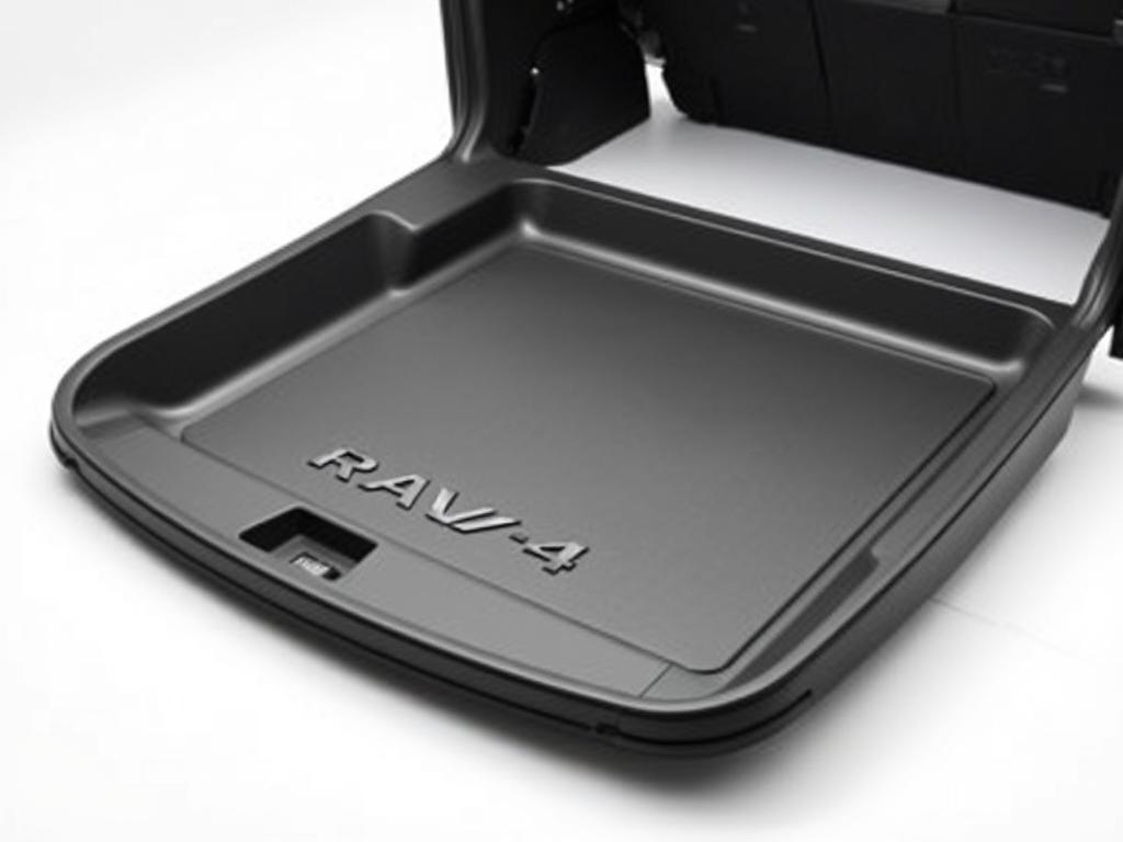 Genuine Toyota RAV4 cargo tray with embossed logo