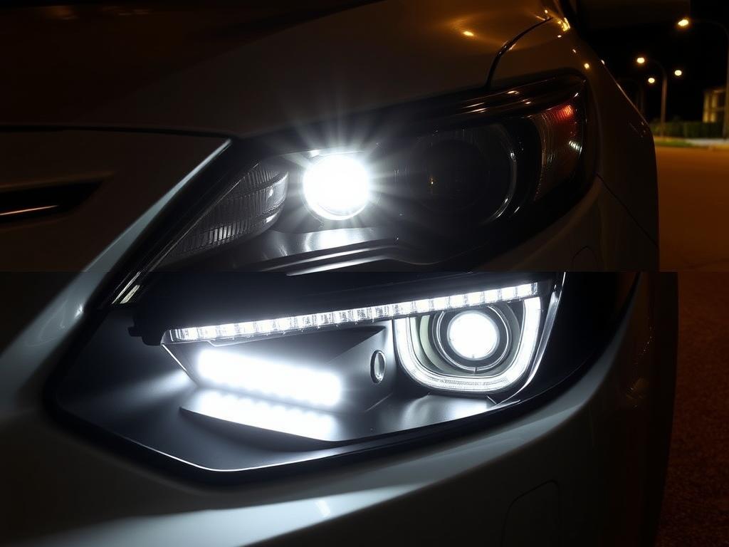 HiRevSports Elite Series LED Headlights installed on Toyota Camry - best LED headlight for Toyota Camry 2025 review