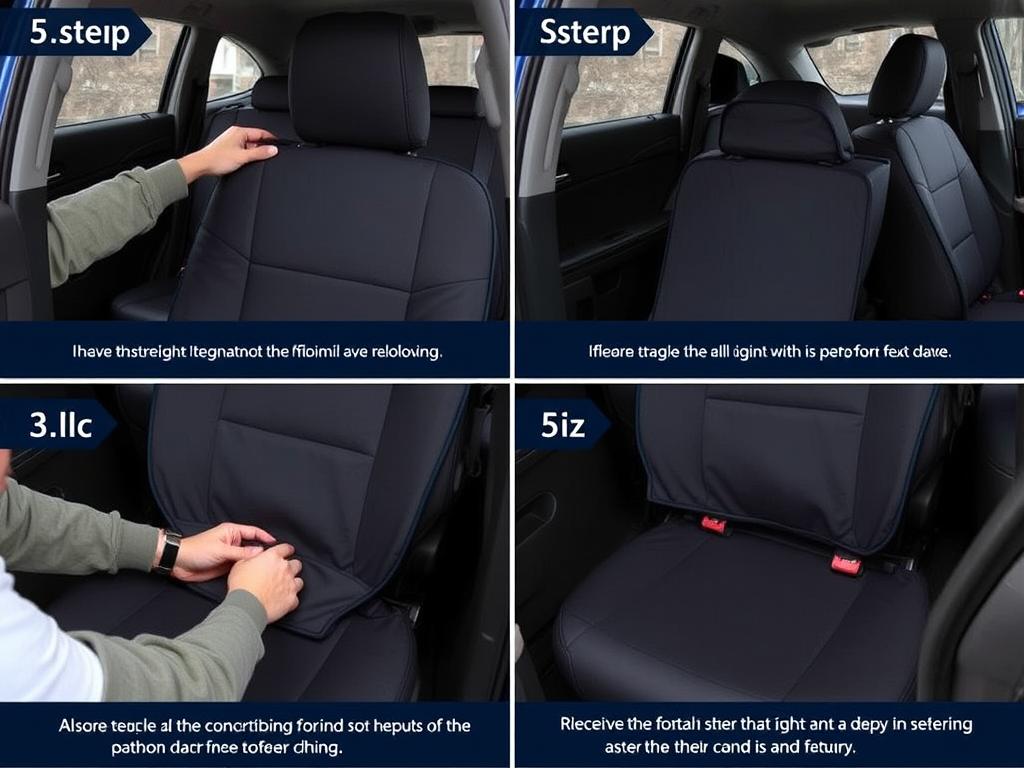 Installing seat covers on a Toyota RAV4 - step-by-step process - Author-Owned