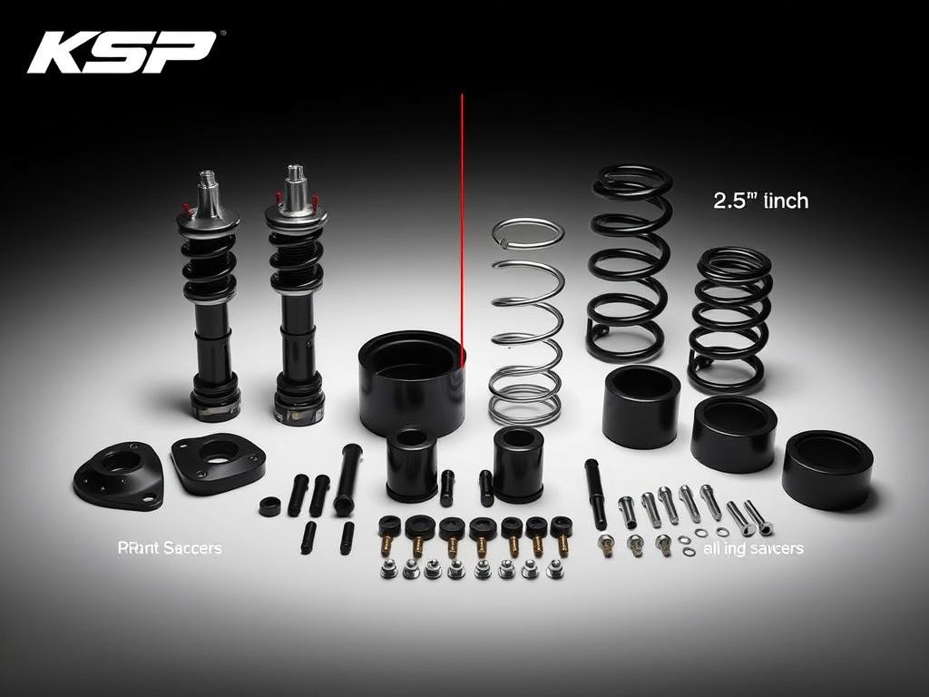 KSP RAV4 Full Lift Kit with front and rear spacers - best Toyota RAV4 lift kit 2025 review