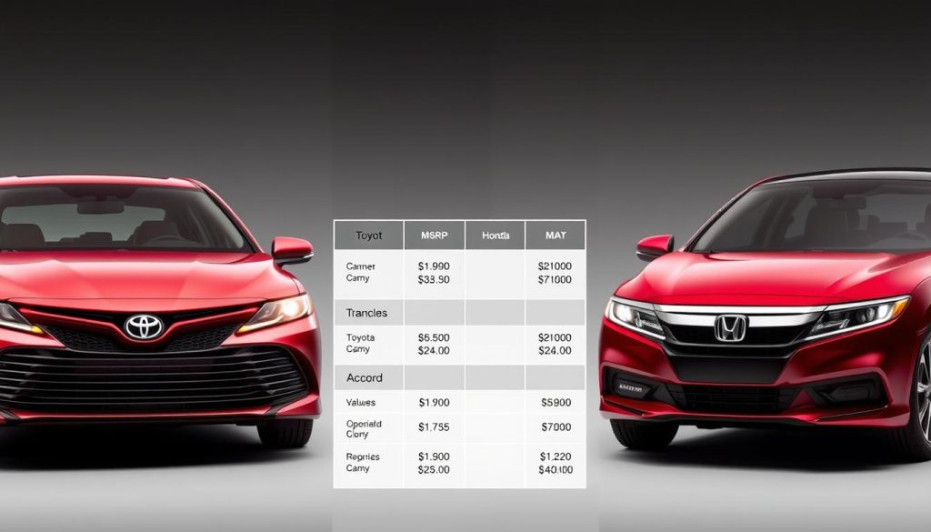 Midsize Sedans Price Comparison