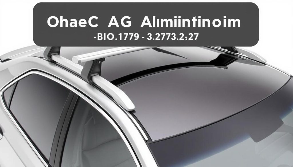 OMAC Aluminum roof rack installed on an older Toyota Camry model