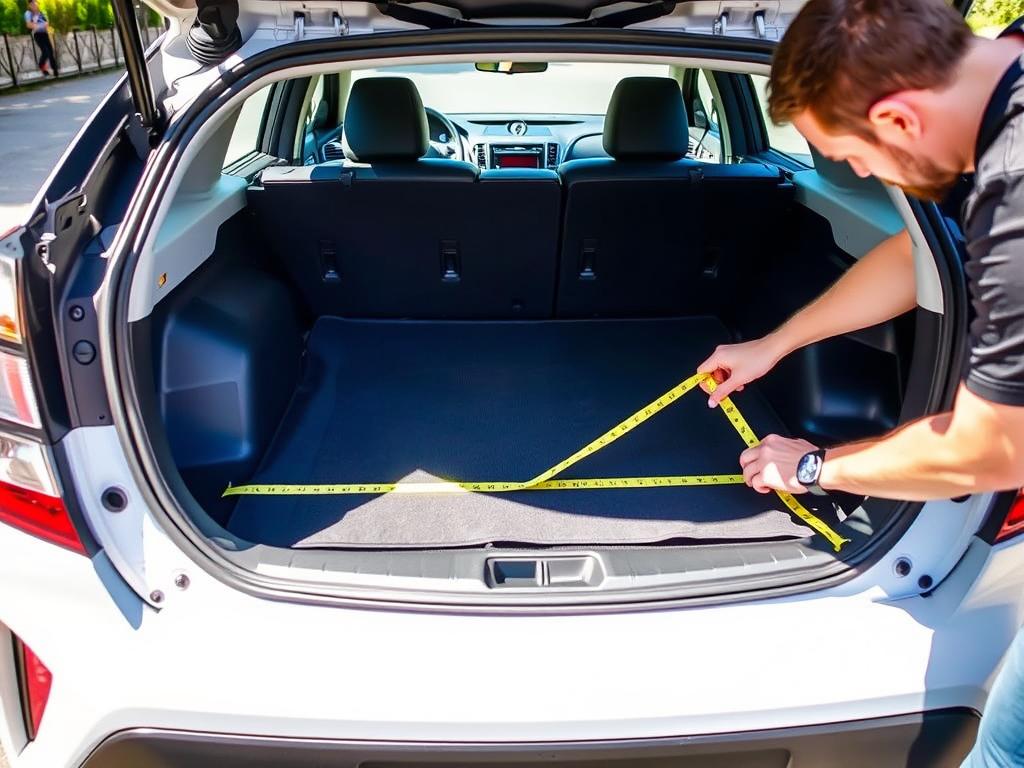 Our team testing Toyota Prius cargo liner fit and installation