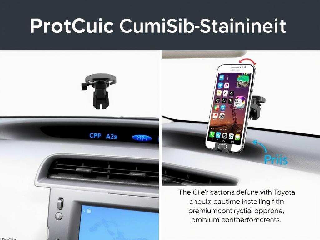 ProClip Custom Dashboard Mount for Toyota Prius - best Toyota Prius phone mount overall