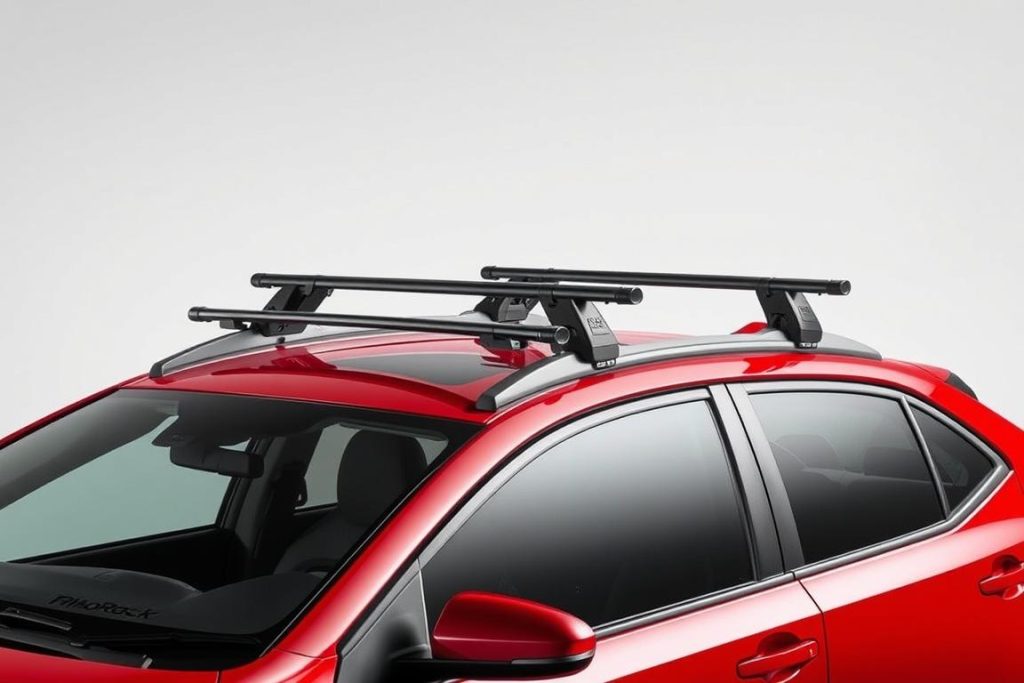 Rhino-Rack Vortex roof rack system installed on Toyota Corolla in 2025