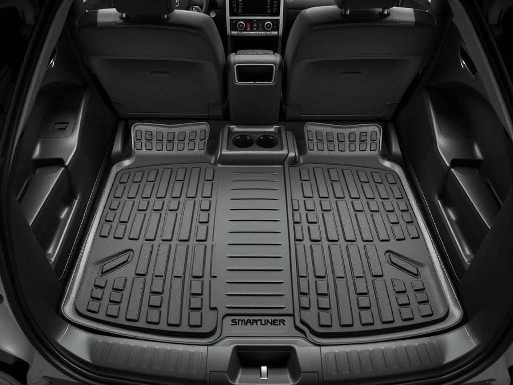 SMARTLINER Custom Fit Liners - best floor mats for Toyota Prius showing complete set installed