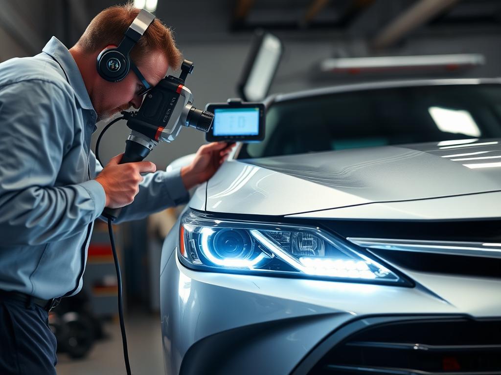 Testing Toyota Camry LED headlights with professional equipment - best LED headlight for Toyota Camry 2025 review