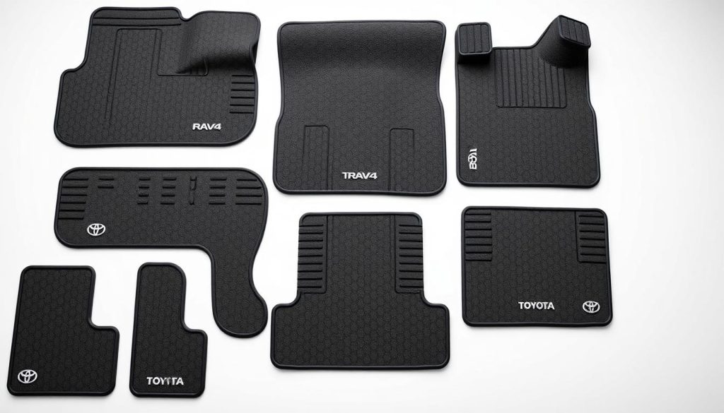 Top 5 floor mats for Toyota RAV4 displayed side by side