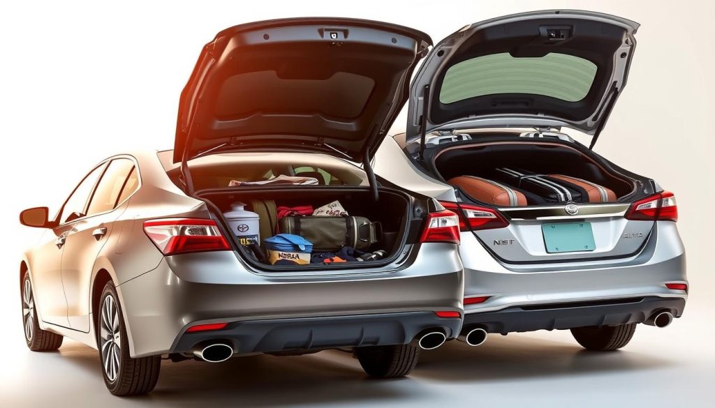 Toyota Camry and Nissan Altima Cargo Comparison