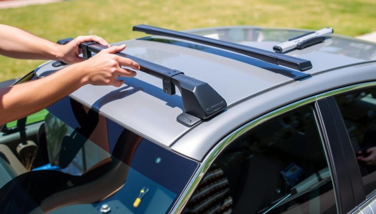 Toyota Camry roof rack installation process showing our testing methodology