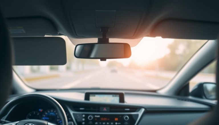 Toyota Corolla 2025 with dash cam installed on windshield
