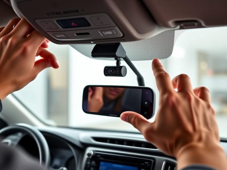 Toyota RAV4 dash cam installation process showing our testing methodology