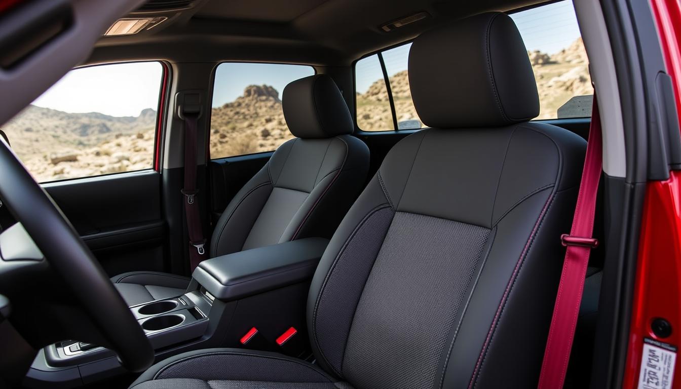 Toyota Tundra seat covers installed in a 2024 TRD Pro model - best Toyota Tundra seat covers 2025 review
