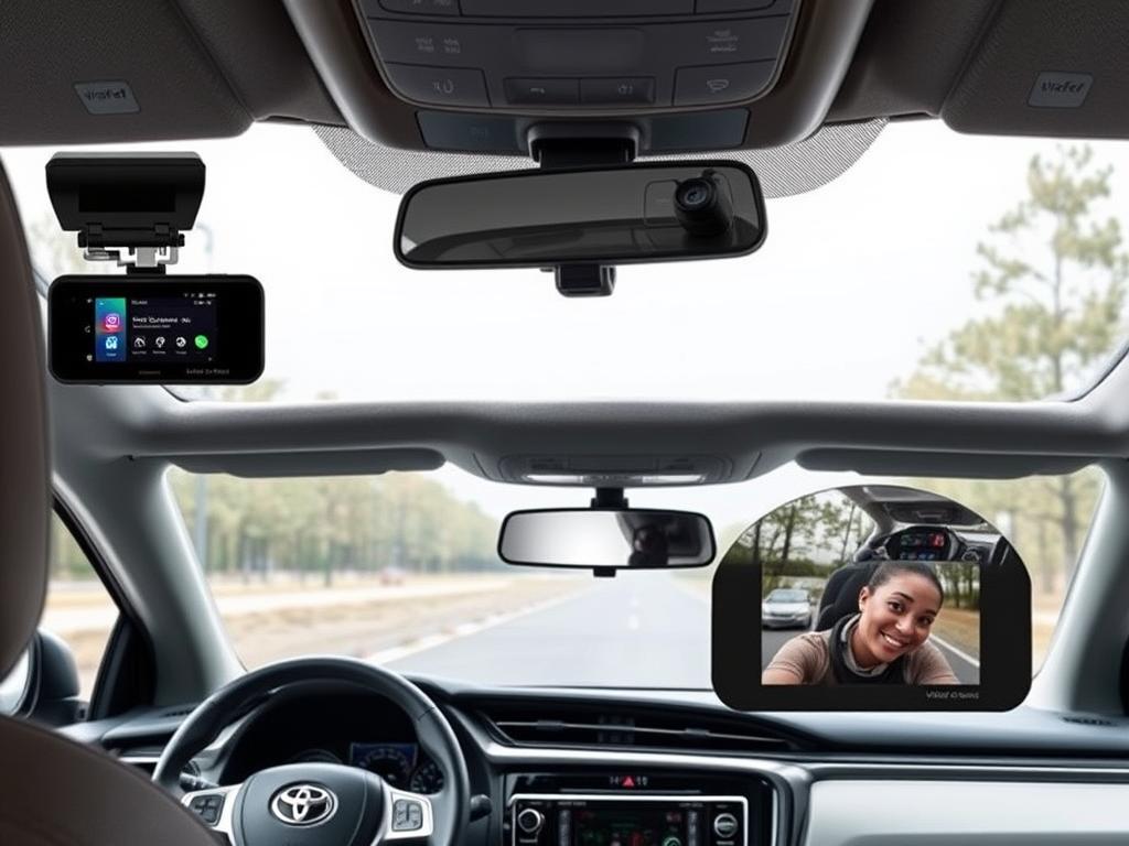 VIOFO A129 Pro Duo front and rear cameras installed in Toyota Corolla 2025
