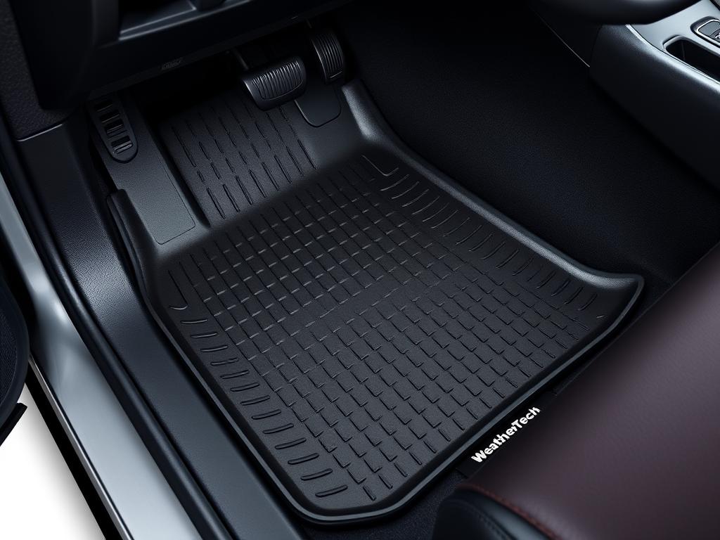 WeatherTech FloorLiner - best floor mats for Toyota Prius 2025 review showing perfect fit in driver's position