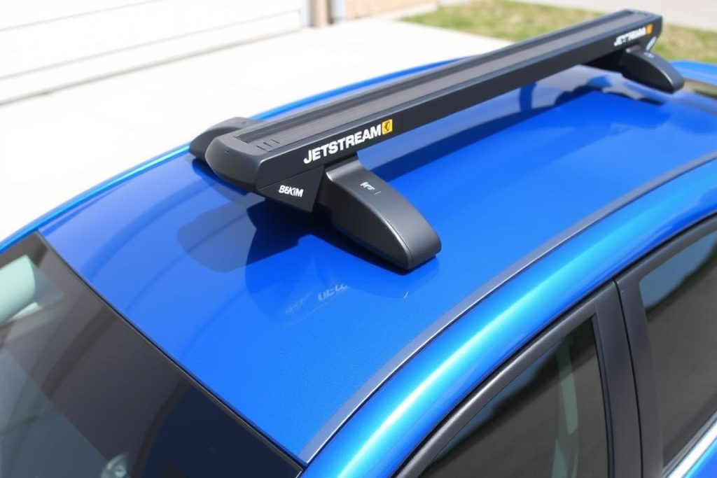 Yakima JetStream roof rack mounted on a 2025 Toyota Corolla