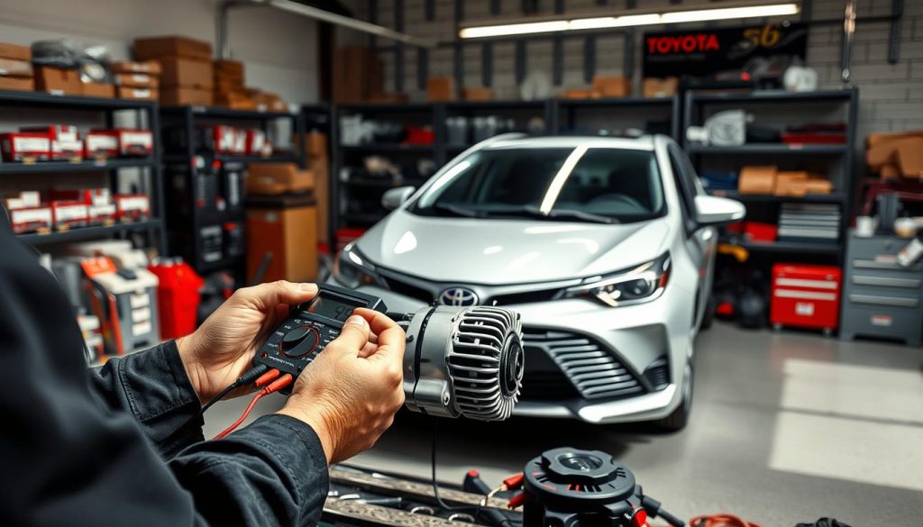 testing a Toyota alternator