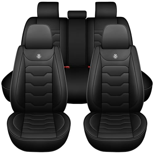 Wertigen Black Leather Seat Covers for Camry